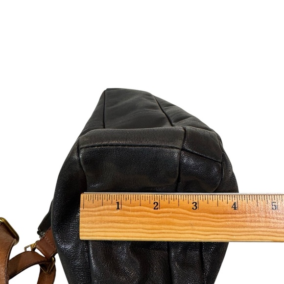 Fossil Vintage Corey Black Leather Crossbody Bag Y2K‎ Brown Adjustable Strap - Picture 13 of 15